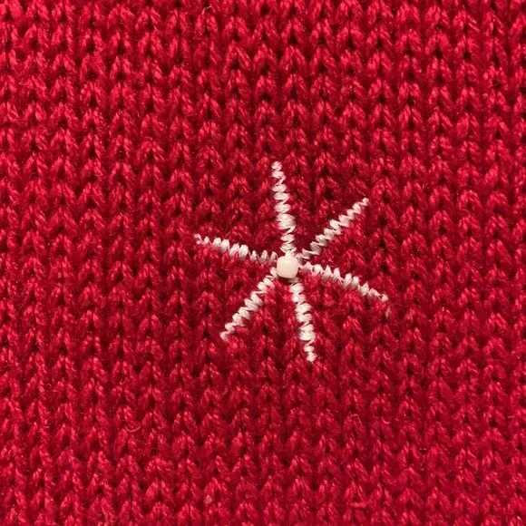 Breckenridge Red Christmas/Winter Vest with Snowmen Grannycore Size MP Women - Picture 4 of 9